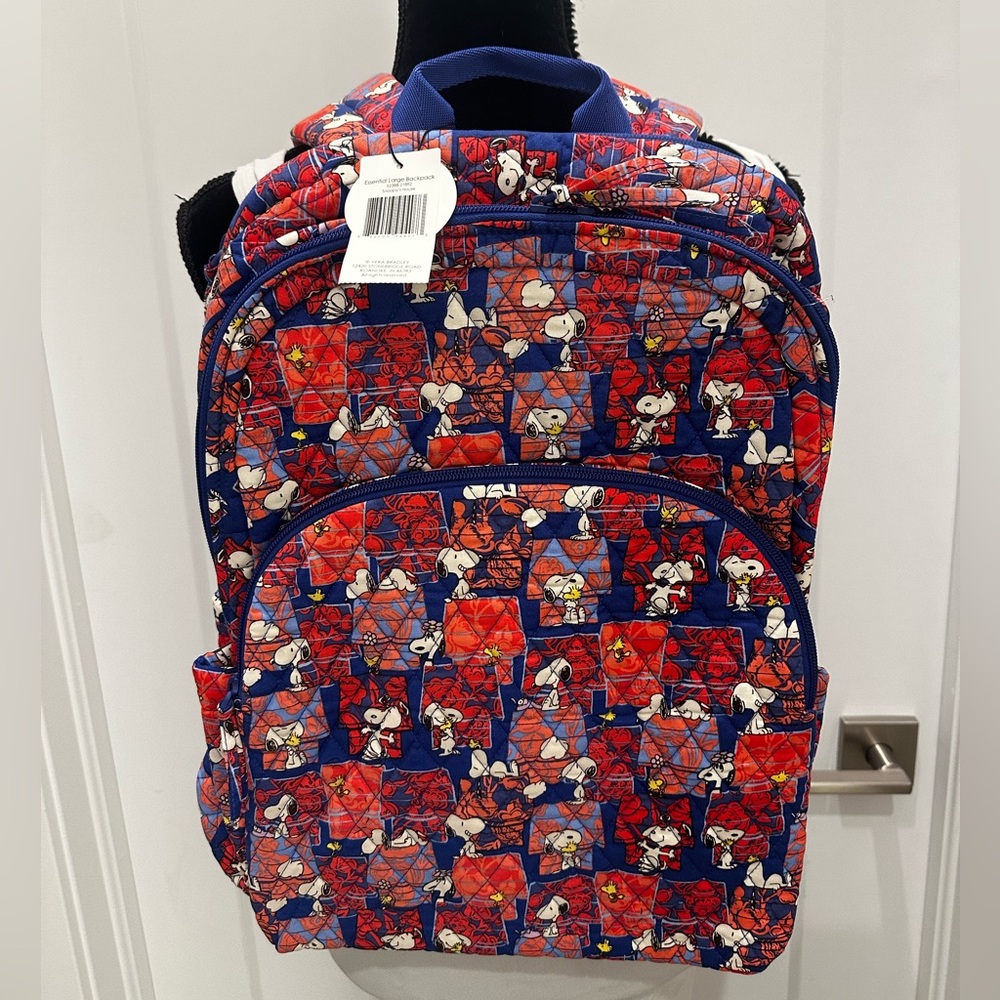 Vera Bradley Limited Edition Peanuts Essential Large Backpack NWT